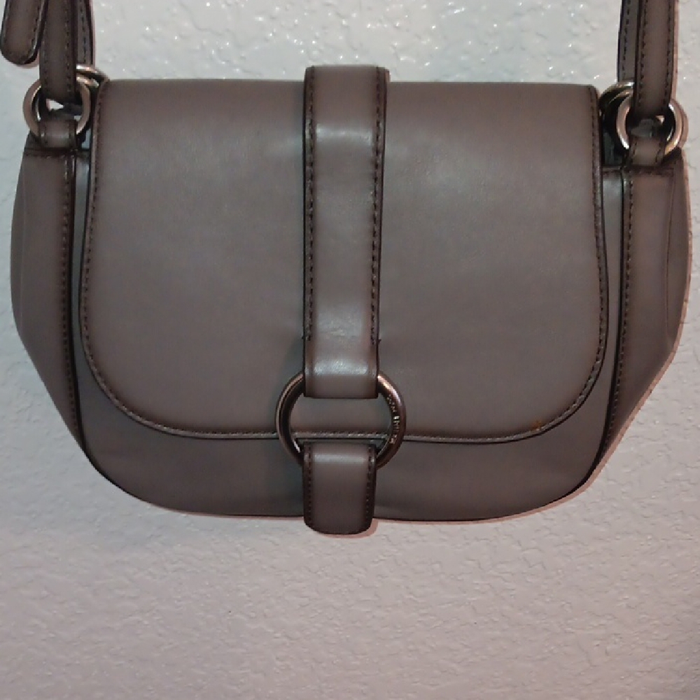 Michael Kors Leather Crossbody with Ring Accent